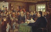 Nikolai Petrovitch Bogdanov-Belsky Sunday Reading in Rural Schools Germany oil painting artist